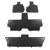 Covorase auto cauciuc pentru CHRYSLER Voyager IV (2001-2007) - 7-seater version - tavite - set 4buc., marca Rezaw-Plast REZAW-PLAST 203601