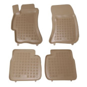 Covorase auto cauciuc pentru SUBARU Impreza (2007-2011) / Forester (2008-2013) / Legacy (2004-2009) - tavite bej - set 4buc., marca Rezaw-Plast REZAW-PLAST 202705B