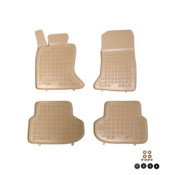 Covorase auto cauciuc pentru BMW 5 Series F10 / F11 (2013-2017) - tavite bej - set 4buc., marca Rezaw-Plast REZAW-PLAST 200717B