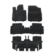 Covorase auto cauciuc pentru Hyundai Santa Fe Hybrid version 7 passenger, 4x4 (2020+) - tavite - set 4buc., marca Rezaw-Plast REZAW-PLAST 201634