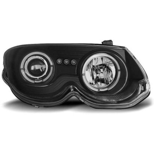 Faruri Angel Eyes Chrysler 300M (1999-2004) - negru SONAR SWCH300MB