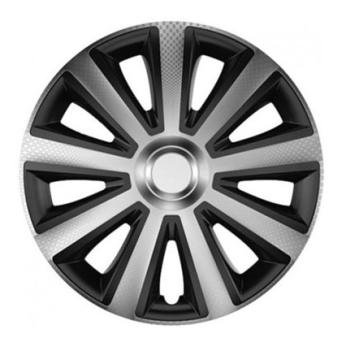 Capace Roti Versaco Carbon Aviator Silver / Black - 14'' - Set 4 buc. VERSACO VR56074