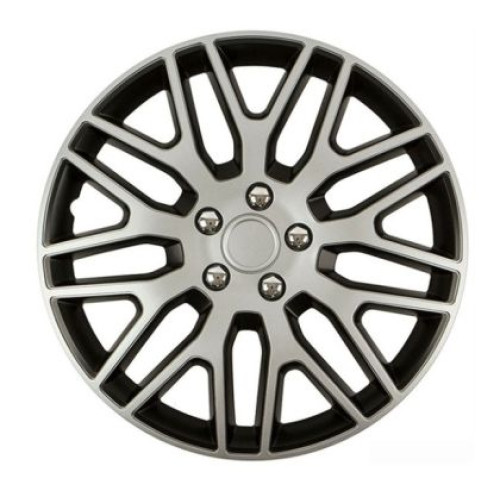 Capace Roti Versaco Dakar NC Silver / Black - 15'' - Set 4 buc. VERSACO VR56185